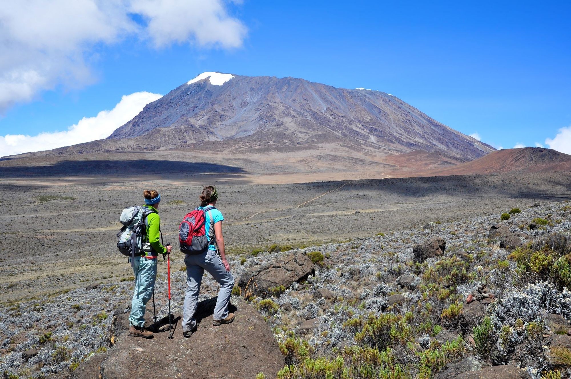 Hikers on Mt. Kilimanjaro